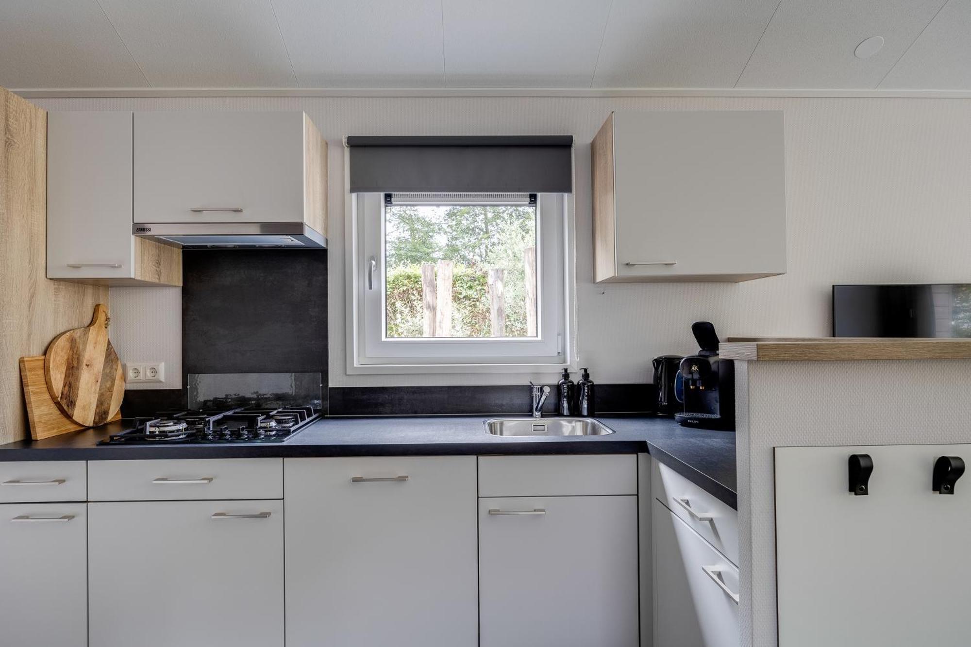 Modern Ingericht Chalet Op Groen Park Op De Veluwe 에페 외부 사진