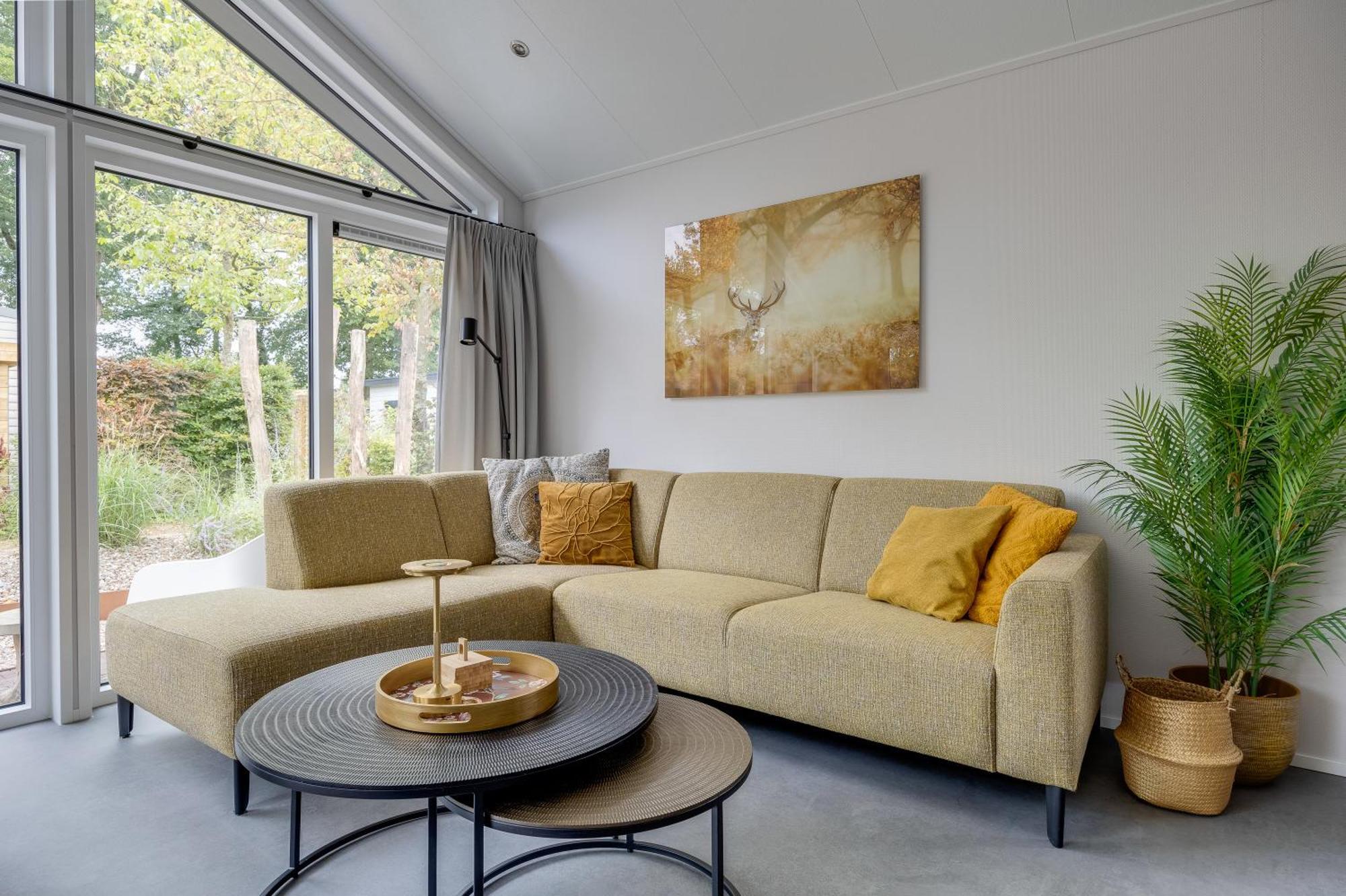 Modern Ingericht Chalet Op Groen Park Op De Veluwe 에페 외부 사진