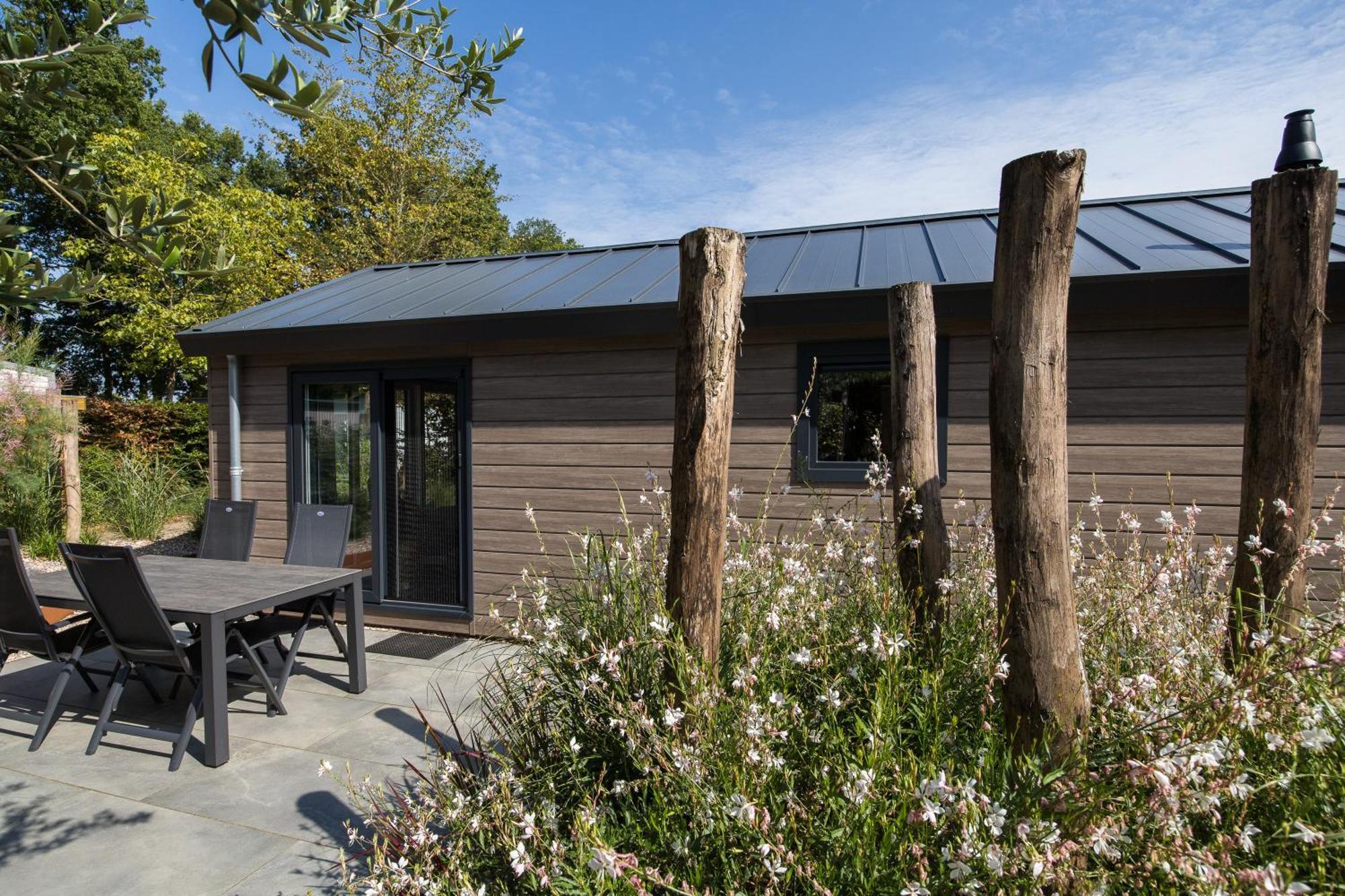 Modern Ingericht Chalet Op Groen Park Op De Veluwe 에페 외부 사진